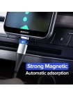 Магнітний кабель Micro USB Ugreen для заряджання та передавання даних 1 м Чорний (60207+60209)