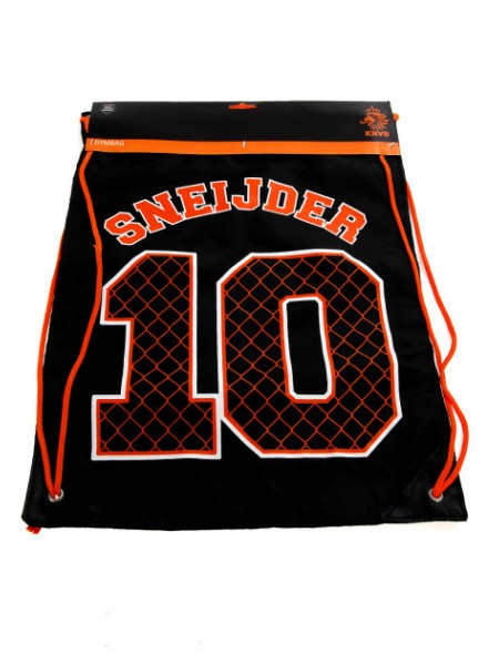 Спортивний рюкзак-котомка KNVB Gymbag Sneijder Nr 10 Чорний (M21470040)