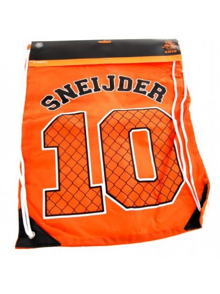 Спортивний рюкзак-комочка KNVB Gymbag Sneijder Nr 10 Жовтогарячий (M21470003)