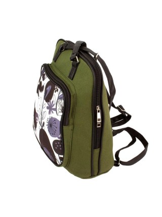 Рюкзак-сумка міський Can Vas Flolwer Зелений (21481)