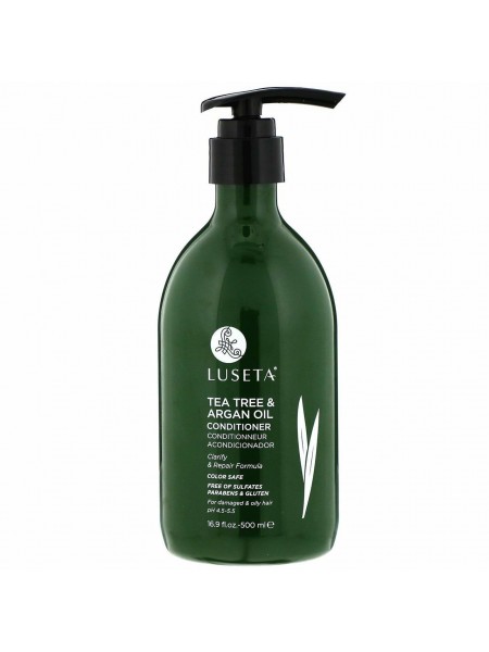 Кондиціонер для жирного волосся Luseta Tea Tree & Argan Oil Conditioner 500ml (LU00013)