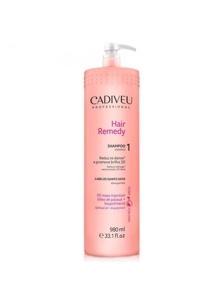 Шампунь для реконструкції волосся Cadiveu Hair Remedy Shampoo 980 ml (HR00003)