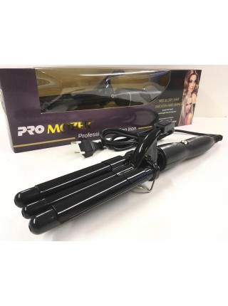 Плойка для волосся Потрійна Promozer Mz-6621, Три Пальці Pro Mozer
