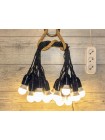 Вулична Ретро Гірлянда Для помещення й Вулиці RETRO LAMPA Вінтаж 10 метрів 21 ламп LED 4 W (Лампа Економка)