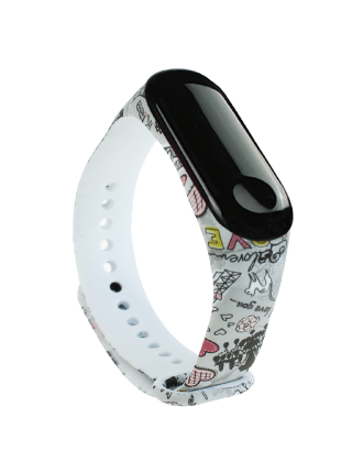 Ремінець Painted Strap для Xiaomi Mi Band 3 / 4 Love