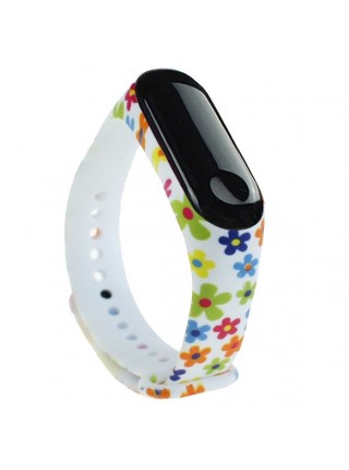 Ремінець Painted Strap для Xiaomi Mi Band 3 / 4 Flowers