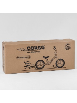 Велобіг дитячий з надувними колесами, магнієвою рамою та магнієвим кермом Corso Blue (39182)