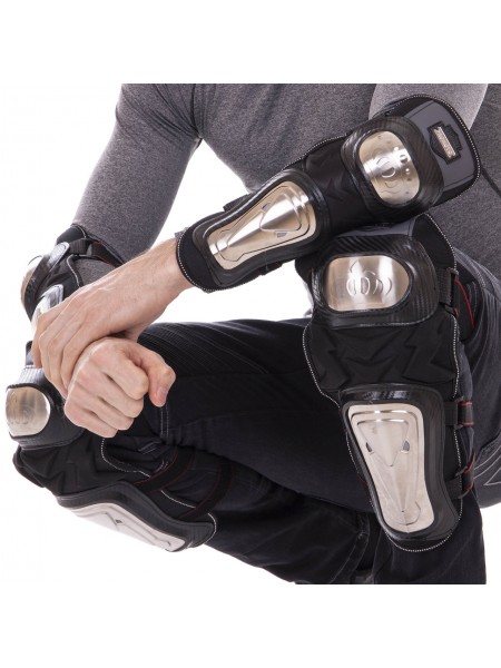 Комплект мотозахисту (коліно, гомілка + передпліччя, лікоть) 4 шт PROMOTO PM-5 (PT1615)