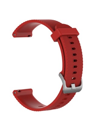 Ремінець силіконовий 20 мм для Samsung Galaxy Watch 42  ⁇  3 41 mm  ⁇  Active  ⁇  Active 2 BeWatch GT Червоний
