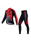 Вело костюм для чоловіків KIDITO KM-CT-18 3XL Skeleton Червоний