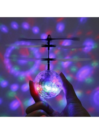 Інтерактивна іграшка SUNROZ Flying Light Ball світний м'яч із сенсором руху Прозорий (SUN2212)