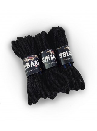 Джутова мотузка для Шибарі Feral Feelings Shibari Rope 8 м Чорна