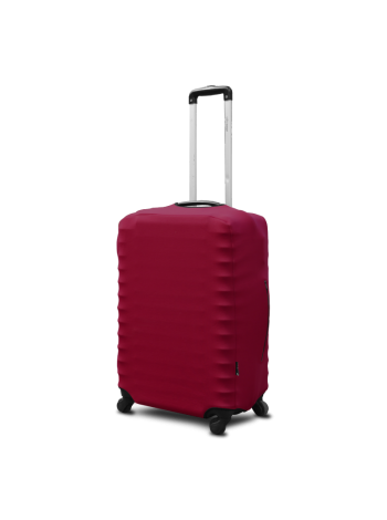 Чохол на валізу неопрен Coverbag M Бордо