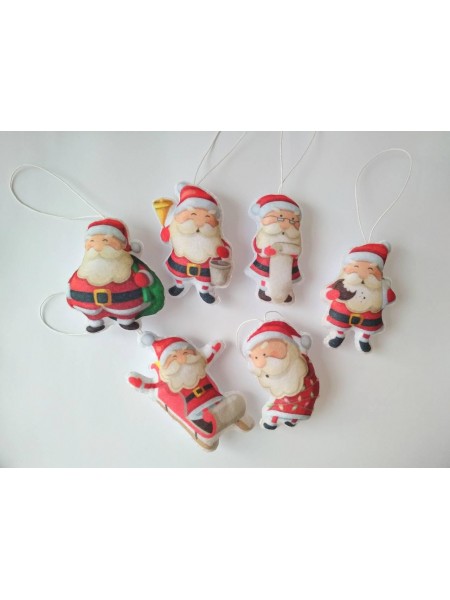 Набір іграшок із фетру "Санта Клауси" Pugovichok (SUN2420)