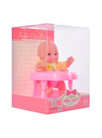 Пупс Bambi 60233EG Рожеві ходунки без шапки