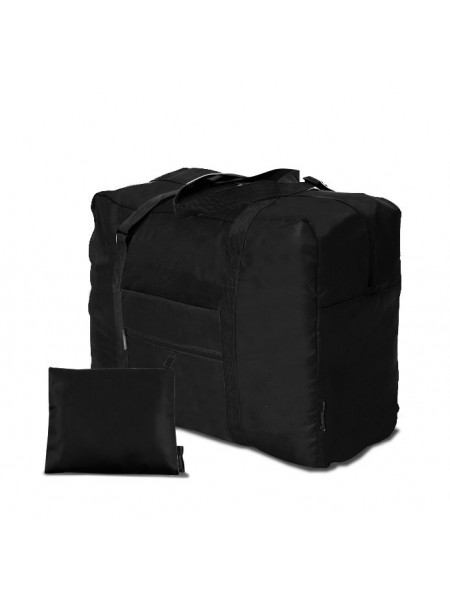 Дорожня сумка для ручної поклажі Coverbag 46х36х20 см Чорна