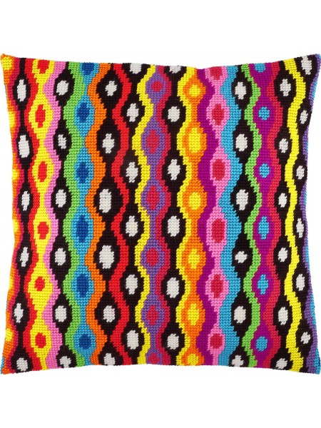 Набір для вишивання декоративної подушки Чарівниця Болівія 40×40 см V-266