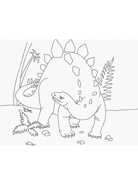 Розпис на полотні Art Craft Динозавр 25х30 см 15521-AC