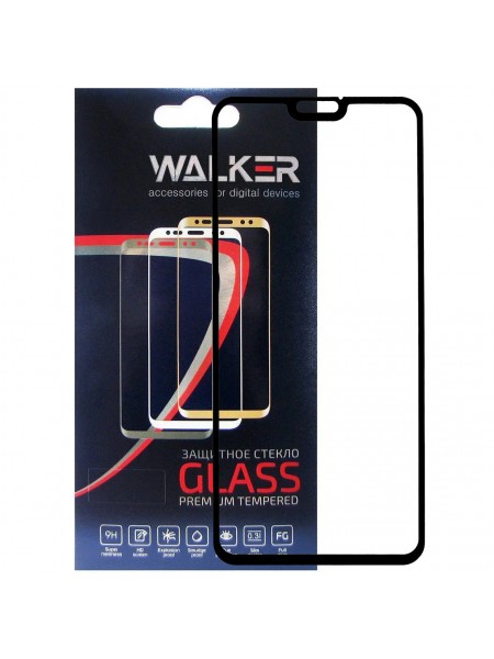 Захисне скло Walker 3D Full Glue для Honor 8X / 9X Lite Black