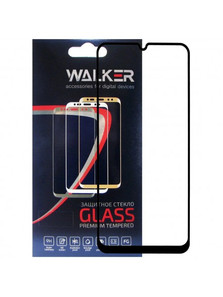 Захисне скло Walker 3D Full Glue для Huawei Y6P/Honor 9A Black