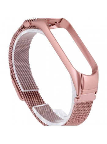 Ремінець ANCHOR для Xiaomi Mi Band 4 Milanese Loop Рожевий