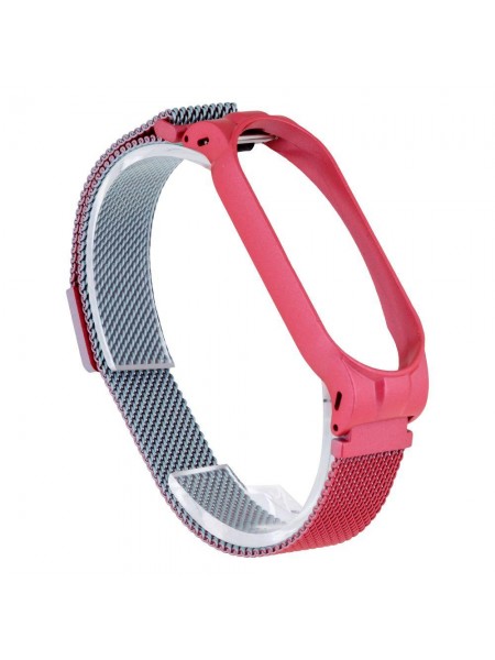Ремінець для Xiaomi Mi Band 5 Milanese Loop Gradient Колір Рожево-блакитний