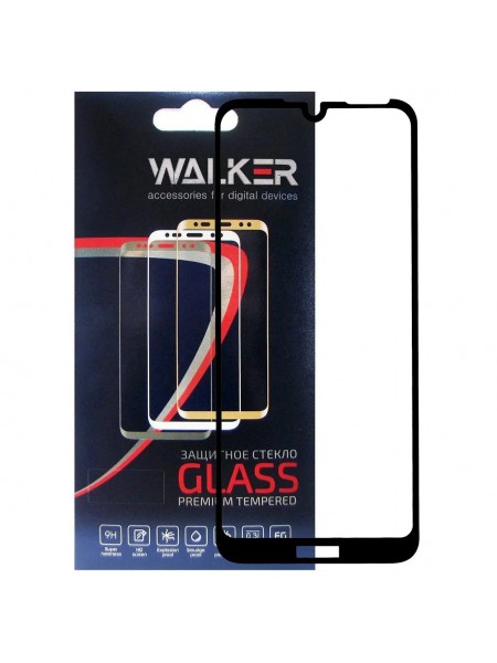 Захисне скло Walker 3D Full Glue для Huawei Y6 2019 / Y6 Pro 2019 Black