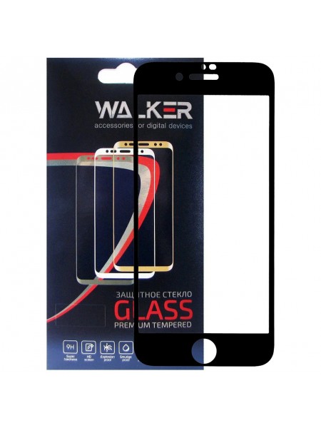 Захисне скло Walker 3D Full Glue для Apple iPhone 7 / 8 / SE 2020 Black