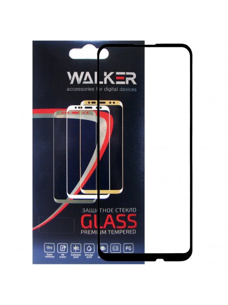 Захисне скло Walker 3D Full Glue для Huawei P40 Lite E/Enjoy 10 Black