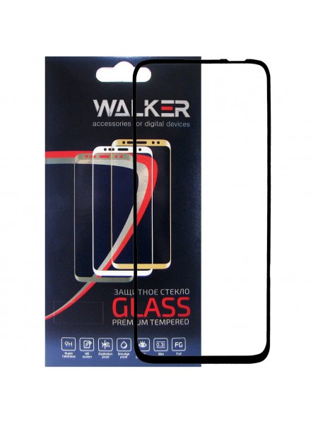 Захисне скло Walker 3D Full Glue для Huawei P40 Lite 4G / Nova 7i Black