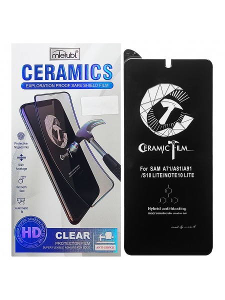 Захисна плівка Mletubl Ceramic для Samsung Galaxy S10 Lite / Note 10 Lite Black