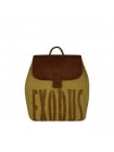 Рюкзак жіночий Exodus Leather Canvas R6901Ex131 24 Х 21 Х 11 см