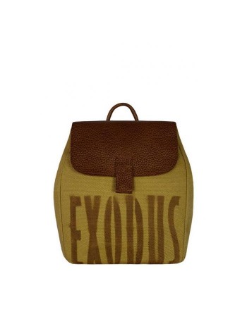 Рюкзак жіночий Exodus Leather Canvas R6901Ex131 24 Х 21 Х 11 см