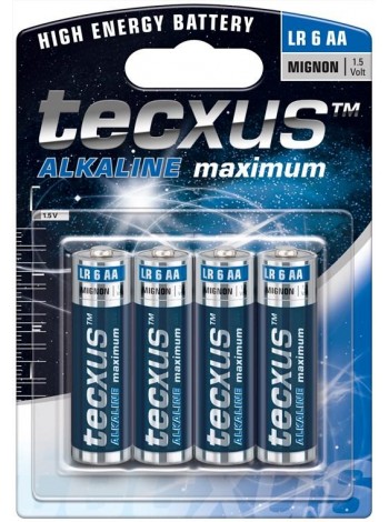 Батарейка Tecxus AA 2700mAh x4шт Alkaline Mangane(75.02.3633)