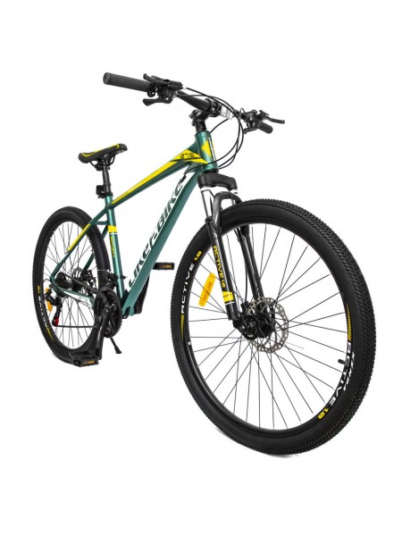 Велосипед дорослий Like2bike "Active 1.0" A212705 колеса 27 5" рама алюміній 18" зелений