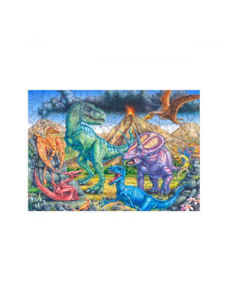 3D пазли PUZZLEAN — "Нова Ера (Динозаври)" А3 (Подарункова коробка)