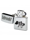 Запальничка бензинова Zippo Street Chrome 207 з гравіюванням Вільна Срібляста (207 V)