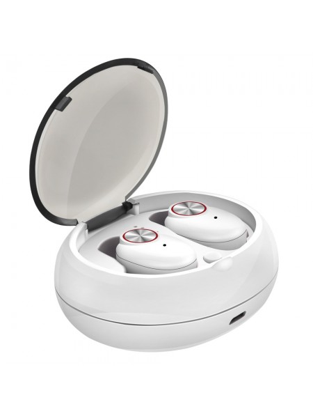 Бездротові навушники SUNROZ V5 TWS Bluetooth навушники вкладки Білий (SUN3193)