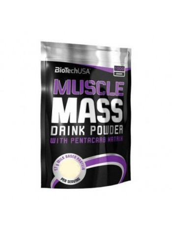 Гейнер BioTechUSA Muscle Mass 1000 g /14 servings/ Chocolate