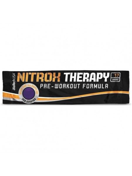 Комплекс до тренування BioTechUSA Nitrox Therapy 17 g /1 servings/ Blue Grape