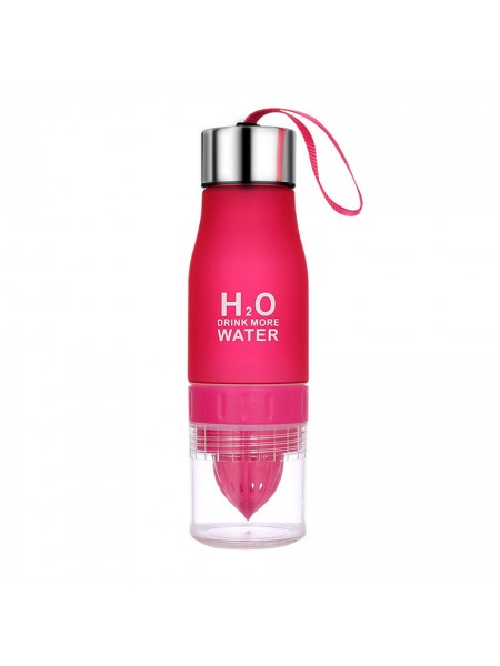 Стильна пляшечка H2O — соковичавниця для води та напоїв (650 мл)
