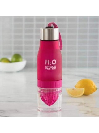 Стильна пляшечка H2O — соковичавниця для води та напоїв (650 мл)