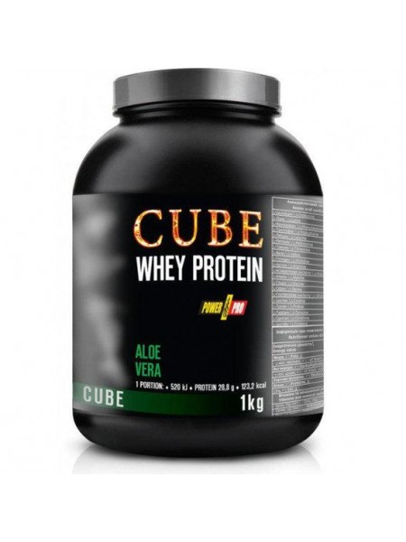 Протеин Power Pro Cube Whey Protein БАНКА 1000 g /25 servings/ Aloe