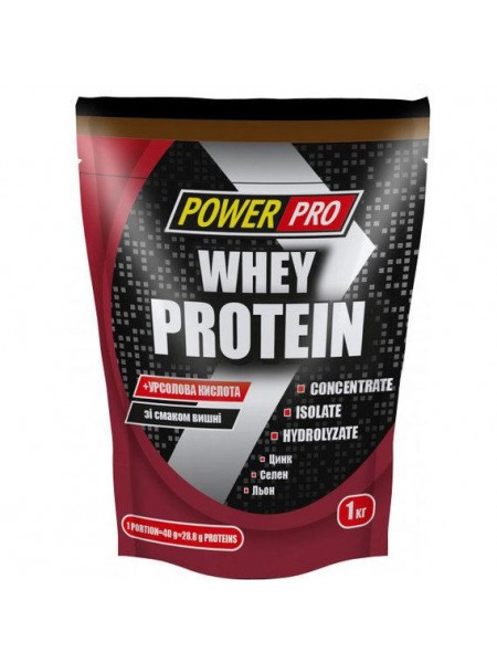 Протеїн Power Pro Whey Protein 1000 g /25 servings/Вишня