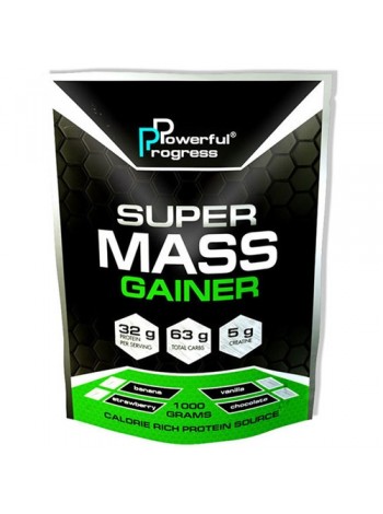 Гейнер Powerful Progress Super Mass Gainer 1000 g /10 servings/ Cappuccino