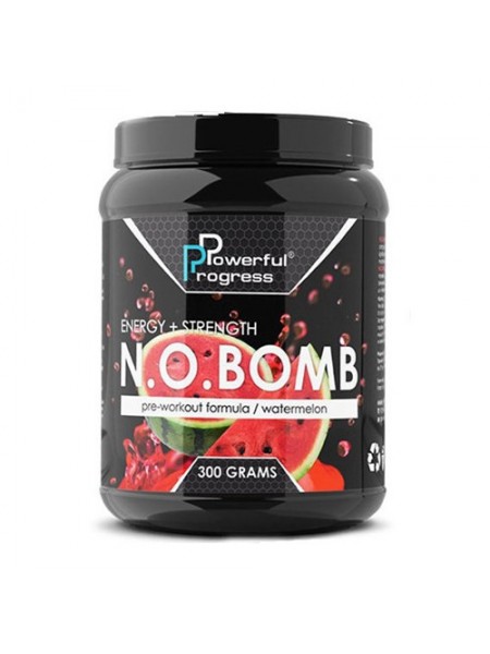 Комплекс до тренування Powerful Progress N.O.BOMB 300 g/30 servings/ Watermelon