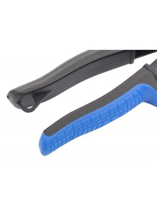 Ножиці для металу Gross "PIRANHA" 250 мм прямий і правий різ сталь-СrMo двокомпонентні ручки