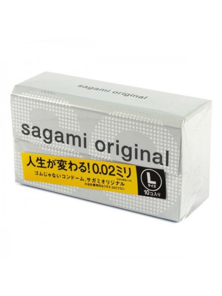 Поліуретанові презервативи Sagami L 0.02 мм 10 шт.