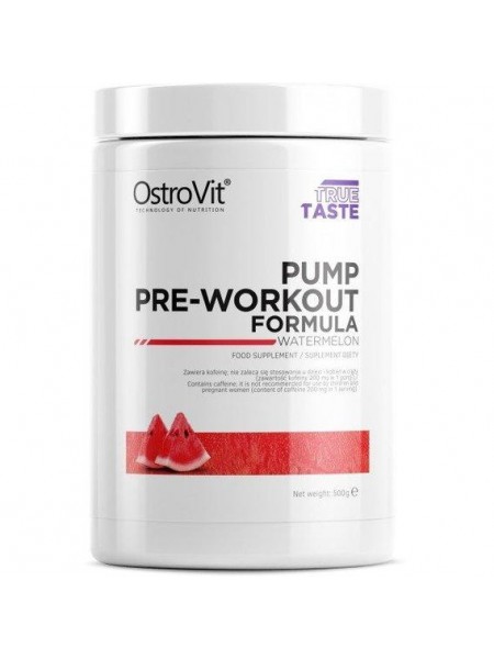 Комплекс до тренування OstroVit PUMP Pre-Workout 500 g/50 servings/ Watermelon