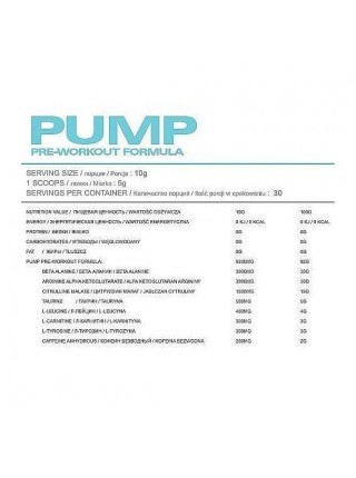 Комплекс до тренування OstroVit PUMP Pre-Workout 500 g/50 servings/ Watermelon